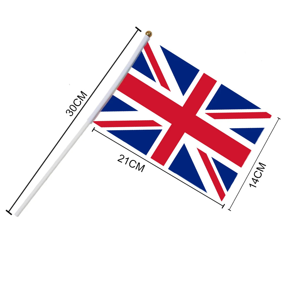 Lot de 10 Drapeaux à Main