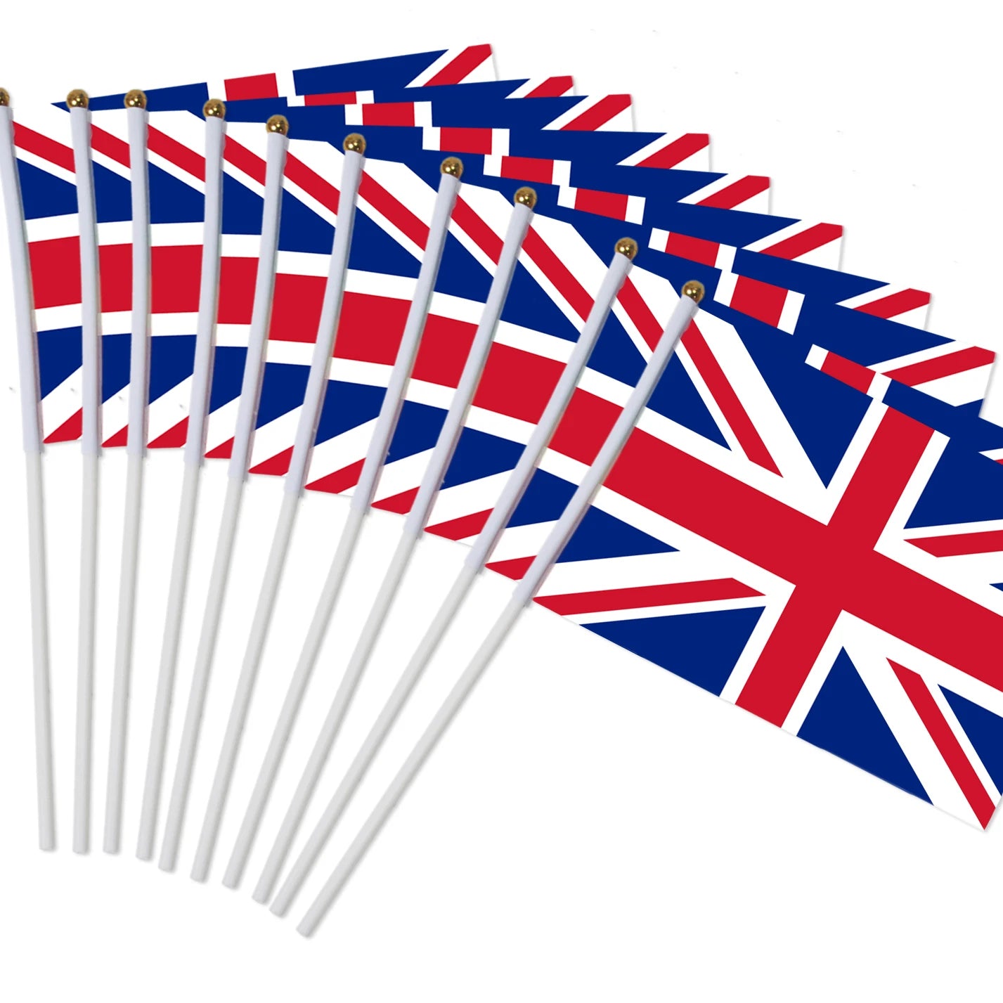 Lot de 10 Drapeaux à Main