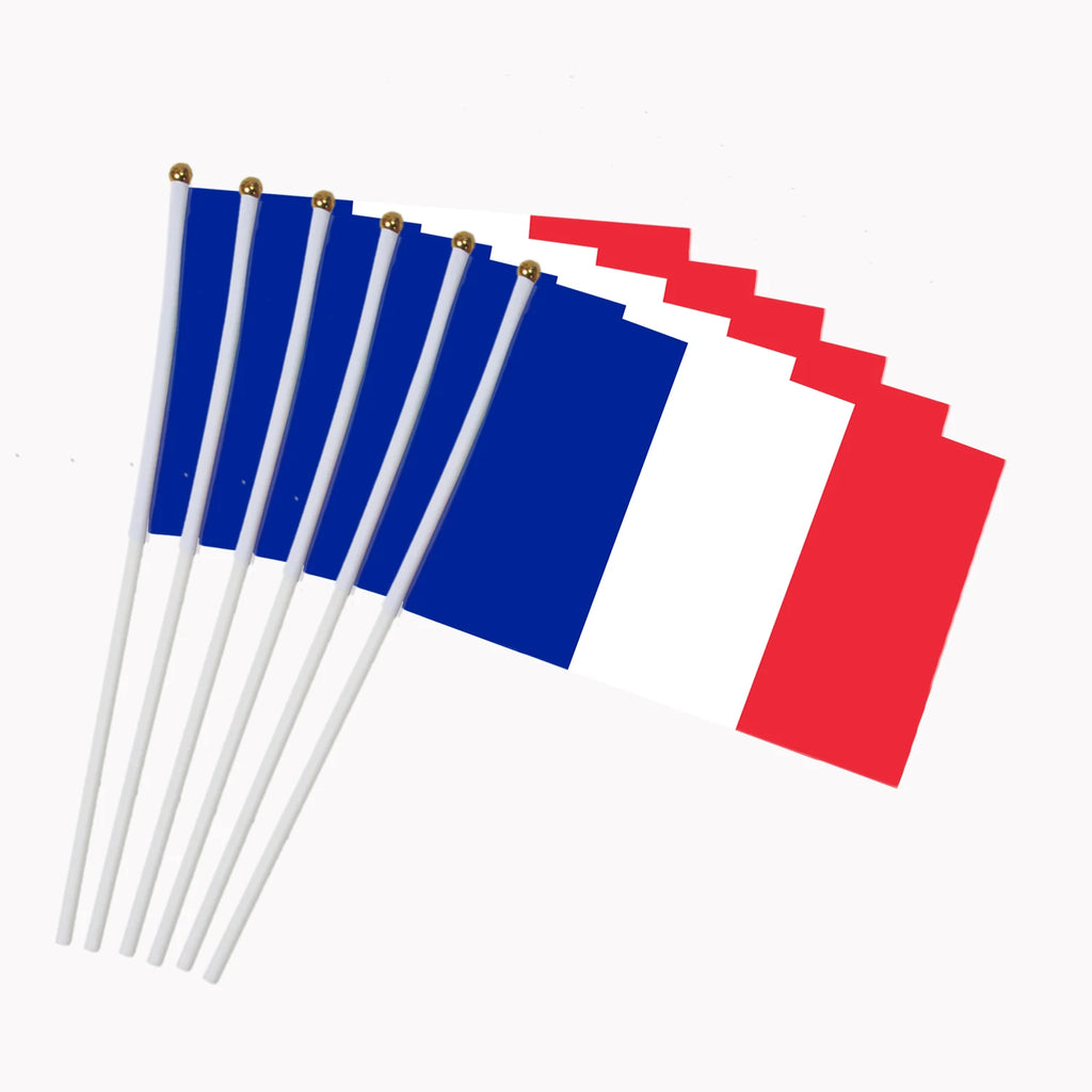 Lot de 10 Drapeaux à Main