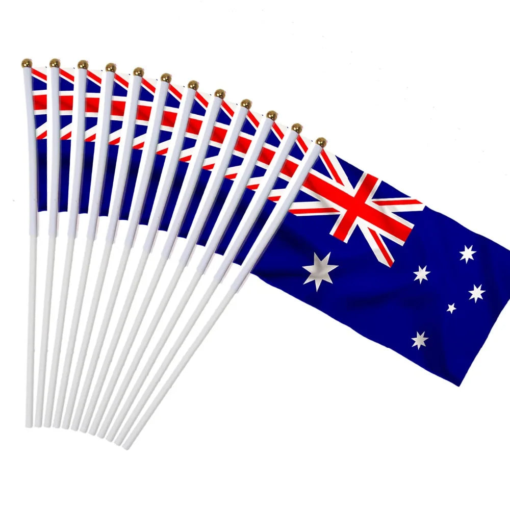 Lot de 10 Drapeaux à Main