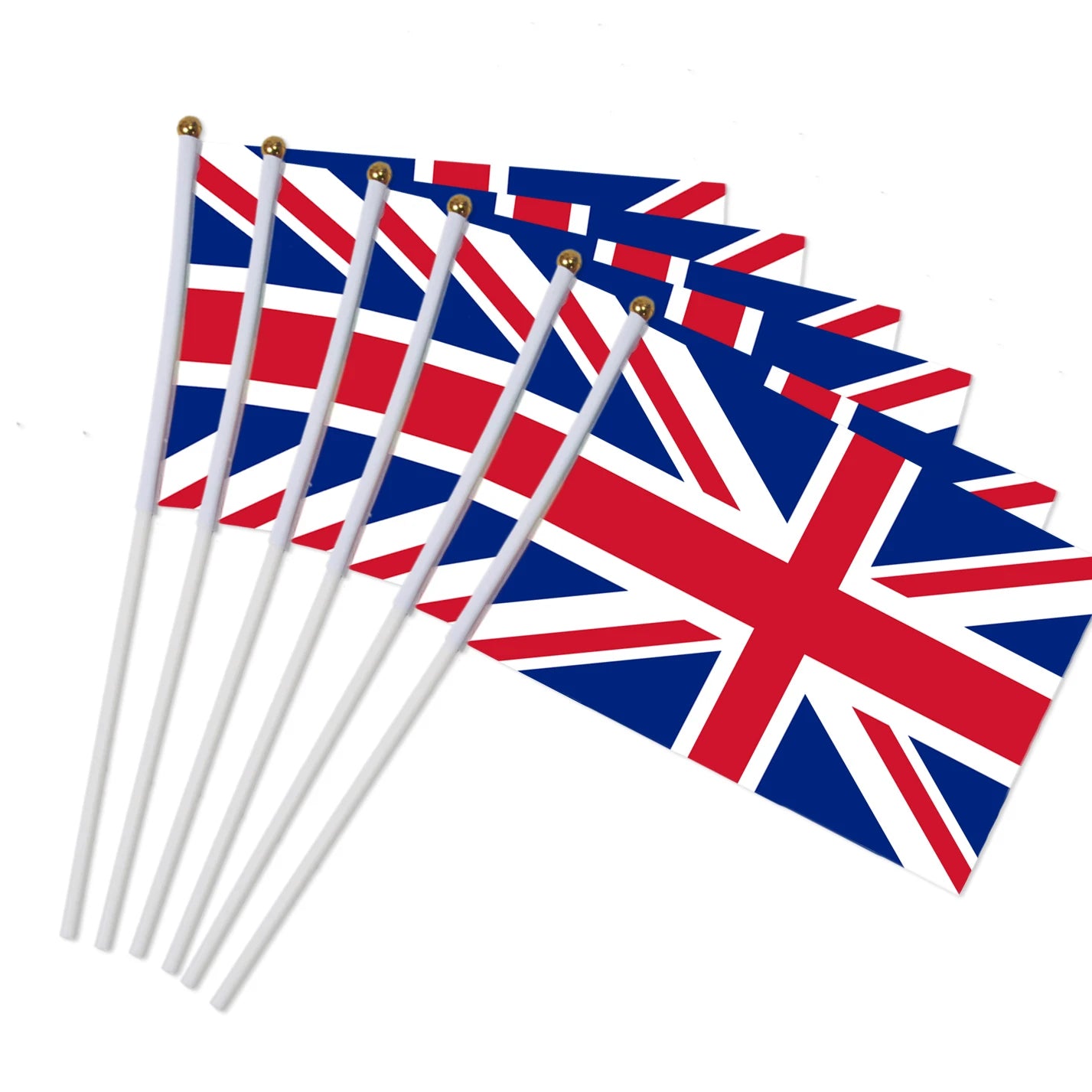 Lot de 10 Drapeaux à Main