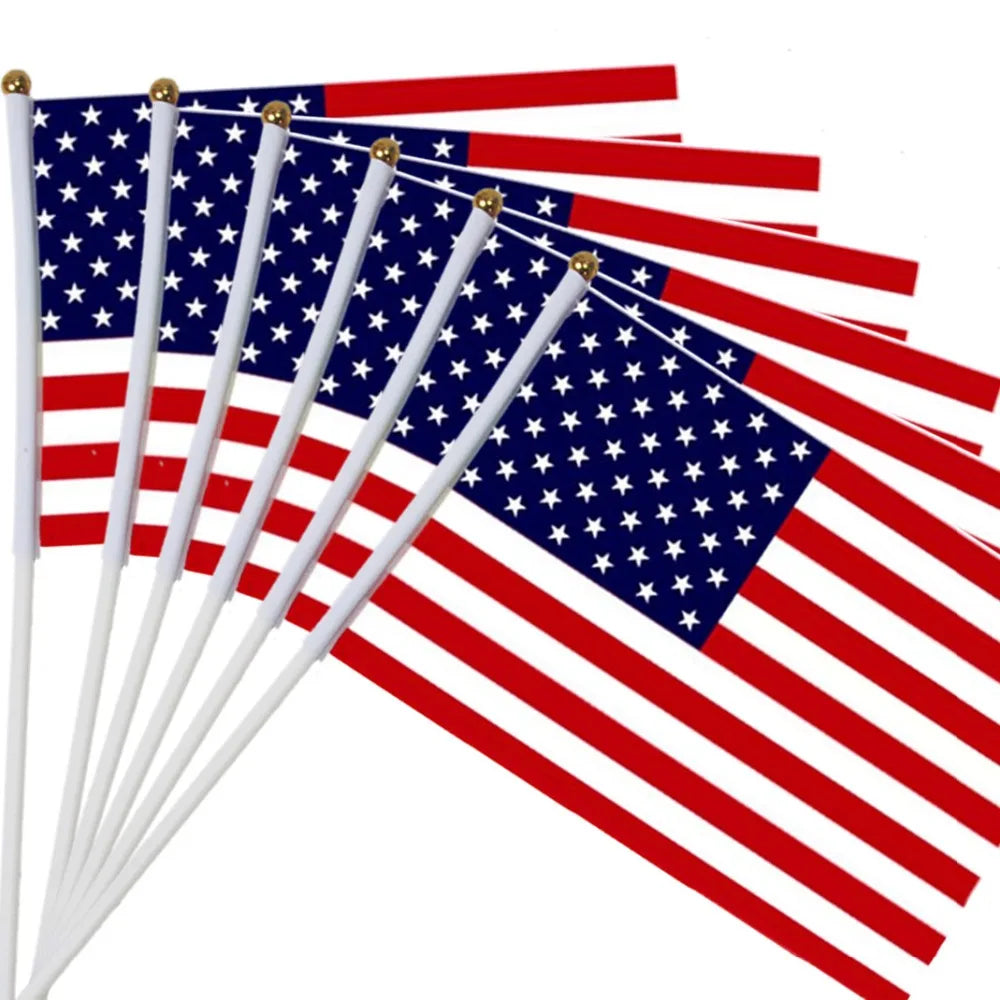 Lot de 10 Drapeaux à Main