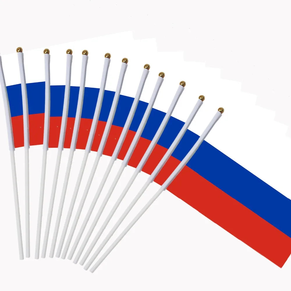 Lot de 10 Drapeaux à Main