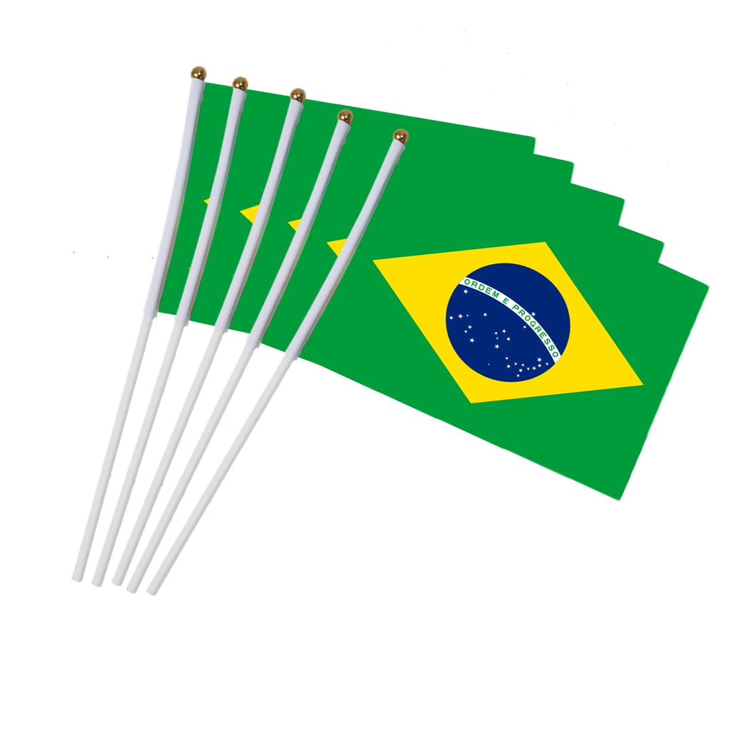 Lot de 10 Drapeaux à Main