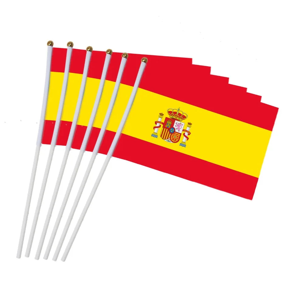 Lot de 10 Drapeaux à Main