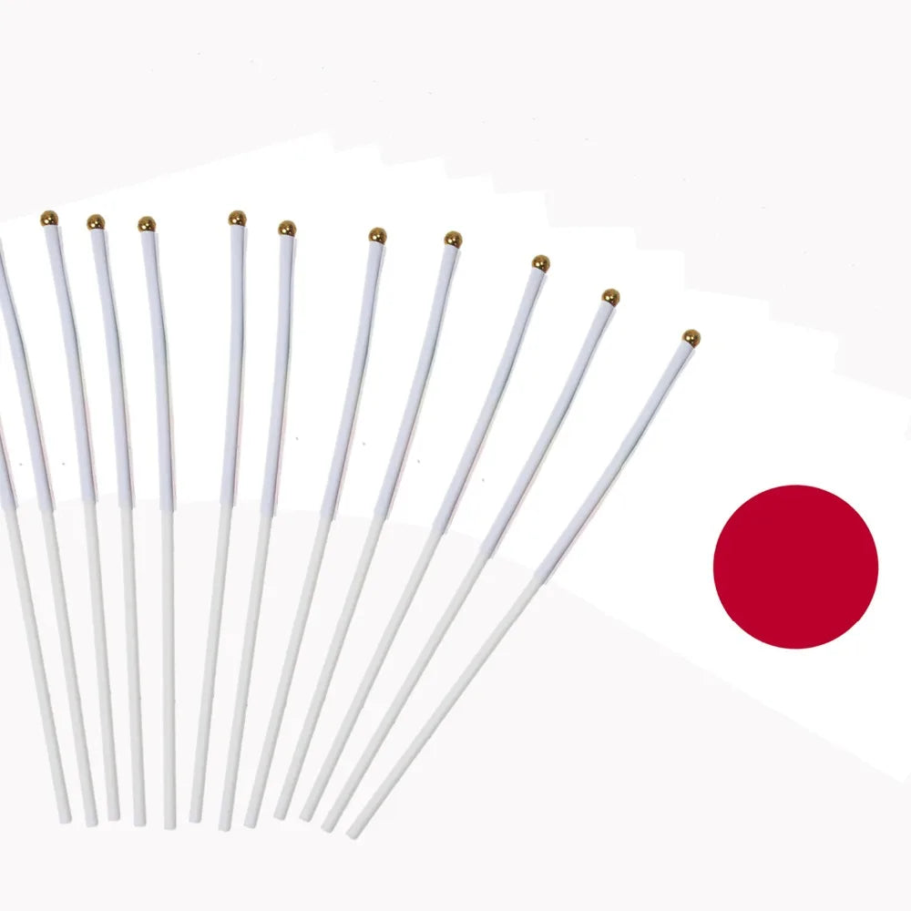 Lot de 10 Drapeaux à Main
