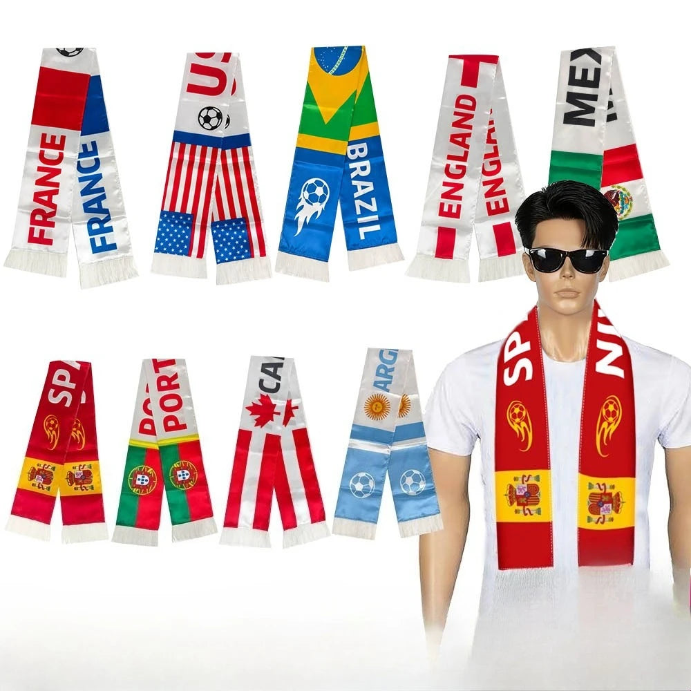 World Flags Supporter Scarf 🌍⚽