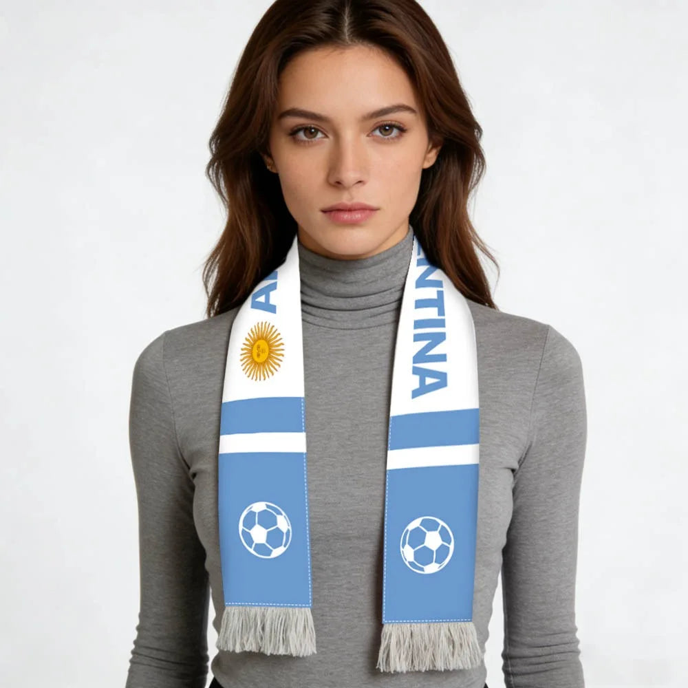 Écharpe Supporter Drapeaux du Monde 🌍⚽