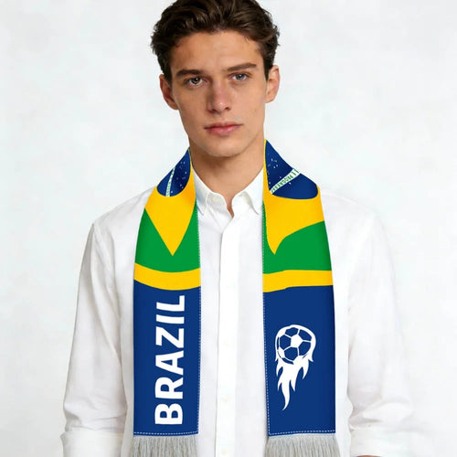 Écharpe Supporter Drapeaux du Monde 🌍⚽