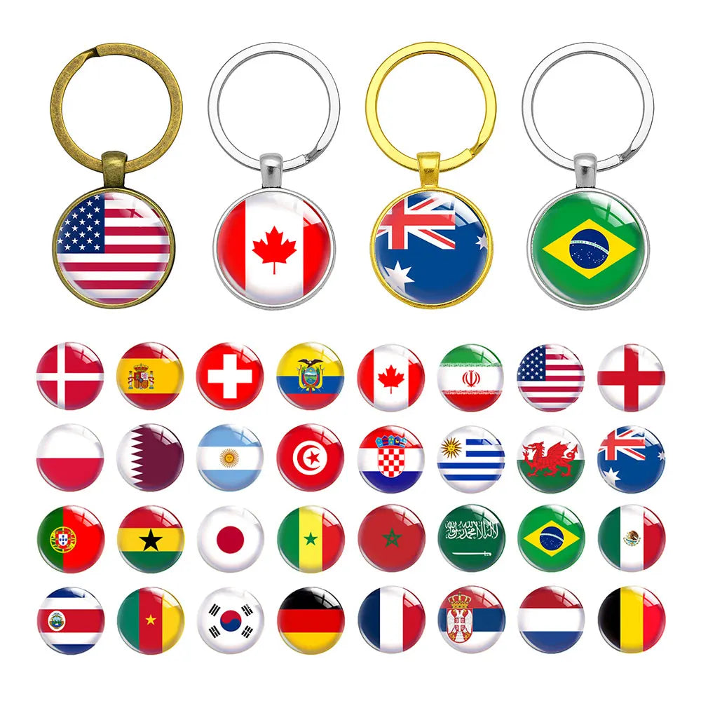 Porte-clés Drapeaux du Monde