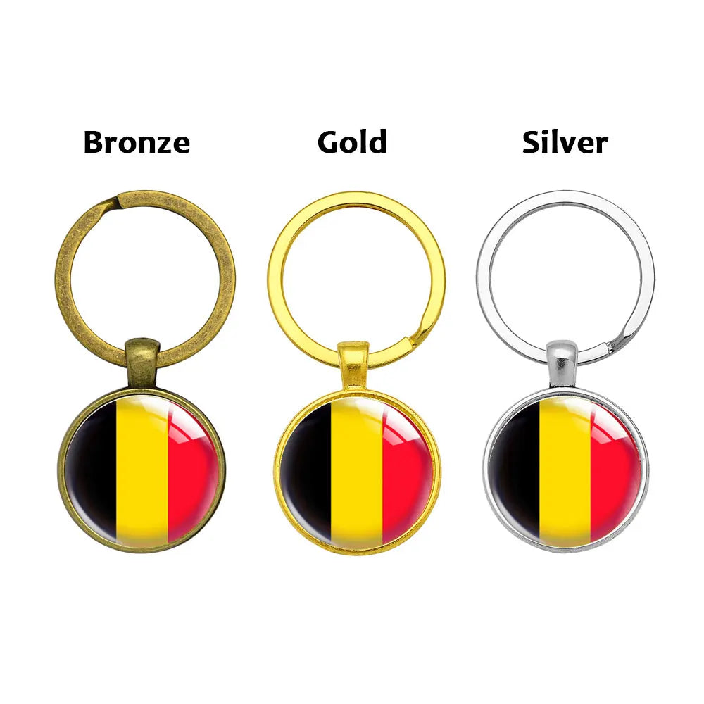 World Flags Keychain